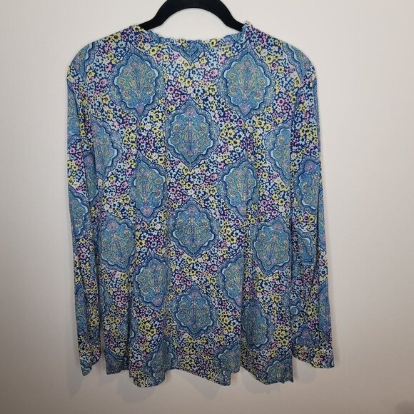 Talbots Blouse Womens Large Petite - Picture 2 of 6